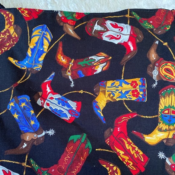 Cowboy boot tote bag - Picture 4 of 4